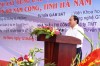 Thứ trưởng Nguyễn Hồng Trường phát lệnh khởi công công trình cầu treo Nam Công